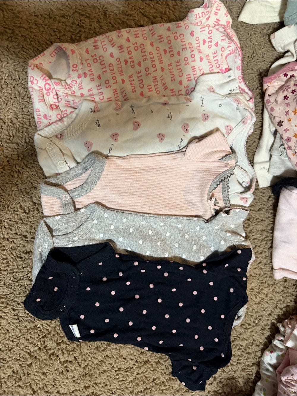Baby Girl Onesie Bundle — Pink, Gray, Navy